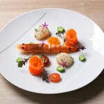 レストラン 桂姫 - 魚介のセビーチェ　穂のかなレモングラスの香り