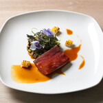 レストラン 桂姫 - 仔羊鞍下肉のロースト　マドラス風味