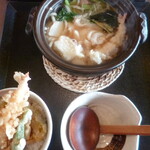 味の民芸 - '20/07/04 民芸鍋焼きうどんセット（1,270円＋税）