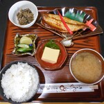 Kamameshi Uomasa - 焼魚定食ランチ（サバ；ご飯大盛り）