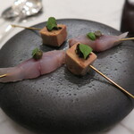 オルグイユ - 鯵　フォアグラテリーヌ