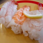 かっぱ寿司 - 海老3点盛！