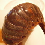 千葉勝浦　活伊勢海老のガスパチョ　海老の尻尾