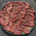 炭火焼肉 かんちゃん - 塩タン二人前 チルドの手切りで冷凍物では無い！