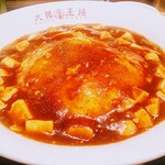 大阪王将 - ふわとろ麻婆天津飯754円 復刻創業餃子245円 