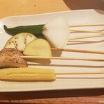 Kushiya Monogatari - 野菜を素揚げにし