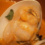 トラットリア・アルベロ - 地ハマグリ、千葉勝浦伊勢海老、千葉勝浦金目鯛のブイヤベース風　地ハマグリアップ