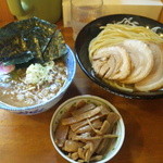 中華蕎麦 とみ田 - 特製つけそば（950円）卵→メンマに変更も快く対応です！