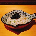 鮨 尚充 - 河豚の白子  オシェトラキャビア