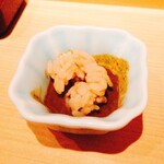 鮨 尚充 - シャリ アワビ肝ソース