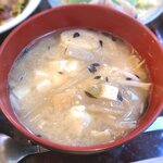 さくら本店 - (ﾗﾝﾁ)さくら定食 味噌汁　2020.7.3