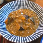 さくら本店 - (ﾗﾝﾁ)さくら定食 主皿：揚茄子キーマカレー　2020.7.3