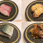 Hama Zushi - いろいろ食べました。回転寿司は楽しいですねー。