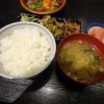 魚焼男 弐 - ご飯とあら汁