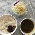 松屋 - ごろごろ創業ビーフカレー野菜セット_並盛890円