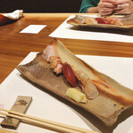 蕎麦割烹  倉田 - 炙り握り3貫