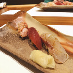 蕎麦割烹  倉田 - 炙り握り3貫