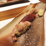 蕎麦割烹  倉田 - 炙り握り3貫