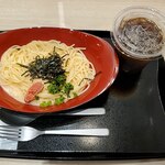 伊麺処 - 上空から　炙りたらこクリームソース