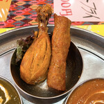 印度キッチン - タンドリーチキンとシークカバブ