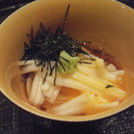 まき村 - 長芋細切美味出汁がけ