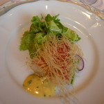 ル・クープル - ＜2012年6月＞アミューズ：銚子の金目鯛のカダイフ　ベアルネーズソース