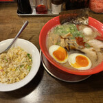 本田商店 - 3号眞味と、久留米焼きめし（小）