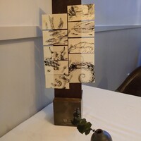 Installation Table ENSO L'asymetrie du calme - これが メニューです    素材のイラスト