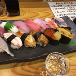 あかめ寿司 - おまかせにぎりと手取川大吟醸