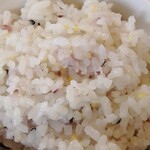 ごはんとおかしの家 andan亭 - もちきびと黒米？入りごはん