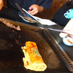 ゑん - オムチーズ。中にコーンも入ってる