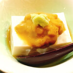 龍のかくれんぼ - 雲丹のせ豆腐