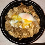 吉野家 - スタミナ超特盛丼on半熟玉子