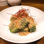 創作麺工房 鳴龍 - ごまきゅうり(梅ソース) 300円