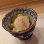 鮨やまけん - ピュアホワイトと枝豆の手造り豆腐