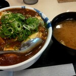 松屋 - 7/6㈪に食べた麻婆豆腐丼大盛り