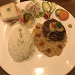 カフェ ダイニング グリーナ - ジューシーハンバーグステーキ
            和風おろしわさびソース