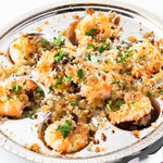 Shrimp and mushroom escargot style