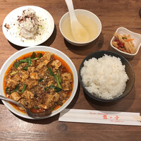四川料理 龍の子 - 麻婆豆腐ランチセット＋ねぎしゅうまい