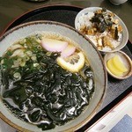 清盛茶屋 - 清盛セット　(うどんorそば　+　あなごまぶし飯　1200～1350円)