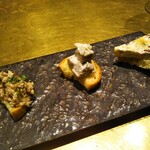 シャテーニュ - アミューズ3種盛り合わせ