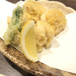 旨いもん TEN - ホタテととうもろこしの天ぷら