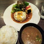 松阪牛ハンバーグ専門店ガーベラ - ハンバーグ定食　1,200円（税込）