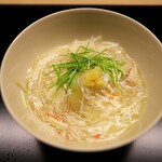 道人 - 冬瓜と毛ガニのあんかけ。