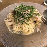 Kitchen ＆ Bar No7 - 海老とミョウガの冷製ペペロンチーノ