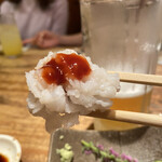 味とく家 - 夏といえばコレ❣️鱧は梅肉が定番ですねぇ〜、鍋も旨いけど(〃ω〃)