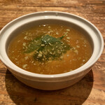 味とく家 - 湯葉のワサビ餡掛けです