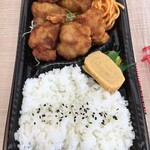 Kansai Supa - (料理)鶏ももの和風からあげ弁当②
