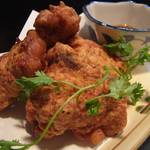 福建家庭料理 旬の香 - 「福建風 魚の唐揚げ」（￥480）：衣に福建産・酒粕と卵を加え、サクッとフワッとまろやか！