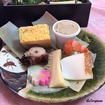 らん亭～ 美日庵 - 蛸柔らか煮、出汁巻玉子、隠元胡麻和え、車海老旨煮、